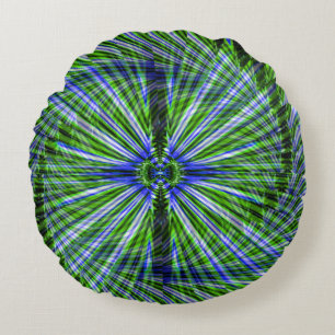Cojín Redondo Twirling Palm Tree...