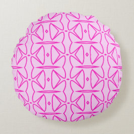 Cojín Redondo Two Toned Pink Pattern Round Pillow