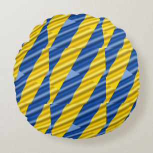 Cojín Redondo Ucrania azul y amarilla inspiran paz no guerra
