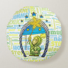 Cojín Redondo Ugo - Glücklicher Stern /