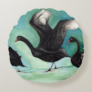 Cojín Redondo Un ballet de los cisnes negros 2013