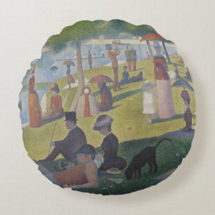 Cojín Redondo Un domingo en La Grande Jatte, Georges Seurat 1884