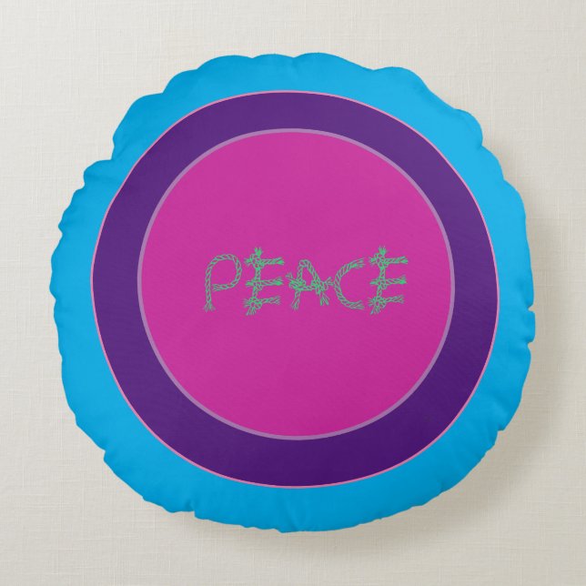 Cojín Redondo Un emblema de la paz (Anverso)