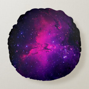 Cojín Redondo Un espacio hermoso y luminoso nebulosa. fondo,abst