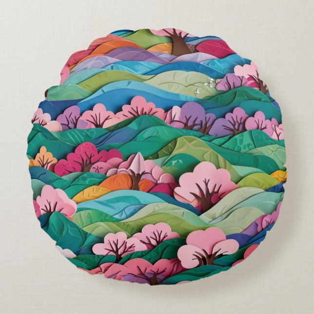 Cojín Redondo Un regalo lleno de sinceridad, Pillow (Anverso)