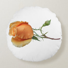 Cojín Redondo Un único corte de rosa