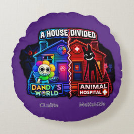 Cojín Redondo Una Casa Dividida - Roblox Dndys Wrld v Animal Hos