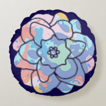 Una flor hecha de manchas de pintura