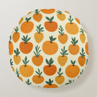 Cojín Redondo Una mandarina linda