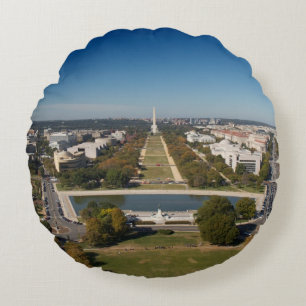 Cojín Redondo Una opinión del paisaje del Washington DC