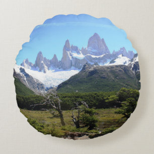 Cojín Redondo Una vista del soporte Fitz Roy