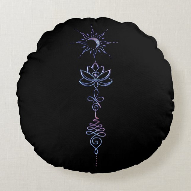 Cojín Redondo Unalome Group 1  (Anverso)