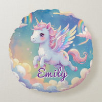 Unicornio volante redondeado - Nombre editable
