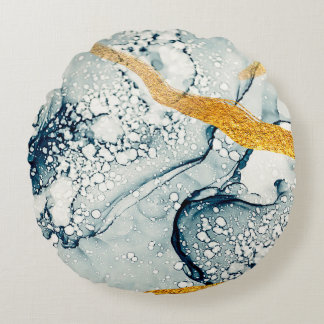 Cojín Redondo Unique creativity. Art&Gold. Inspired by the Sky.