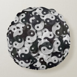 Cojín Redondo Universo Yin Yang