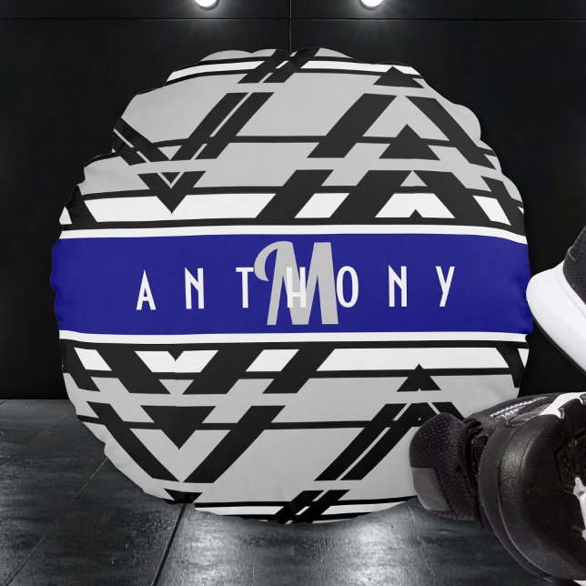 Cojín Redondo Urban Geometric Teen Room Personalized (Subido por el creador)