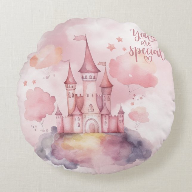 Cojín Redondo Usted es el Personalizable del Palacio Especial (Anverso)