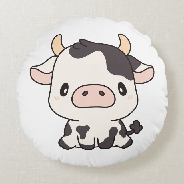 Cojín Redondo Vaca 2 (Anverso)