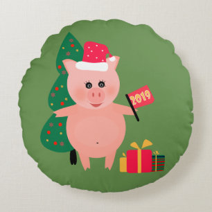 Cojín Redondo vacaciones de navidades