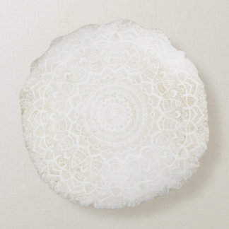 Cojín Redondo Vainilla Cream Mandala Round Cushion