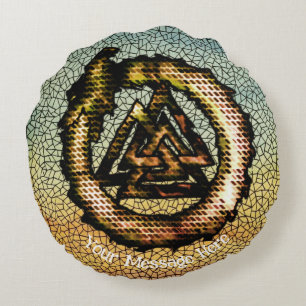 Cojín Redondo Valcnut (Ouroboros)