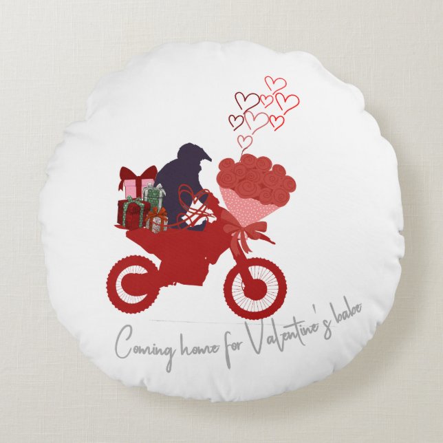 Cojín Redondo Valentine gift (Anverso)