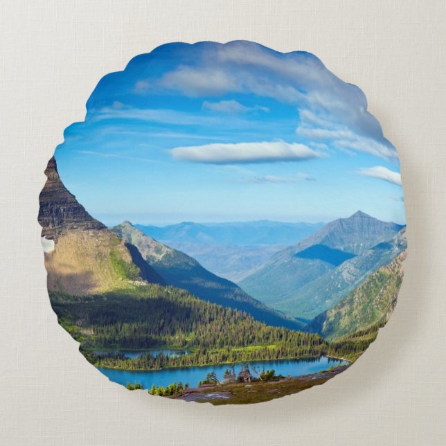 Cojín Redondo Valle más allá (Anverso)