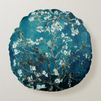 Van Gogh Almond Blossoms Oscuro Verde azulado