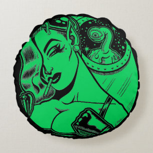 Cojín Redondo Vana DeVinyl™/Mirón Blob