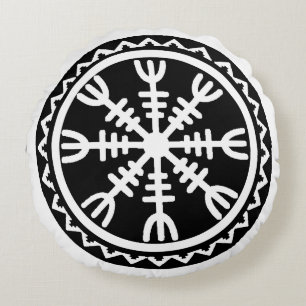 Cojín Redondo Vegvisir Protección Compass Pillow