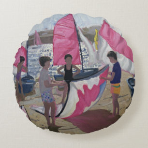 Cojín Redondo Velero Royan Francia 1992