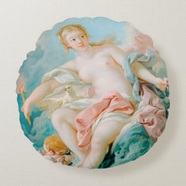 Cojín Redondo Venus en las olas por François Boucher