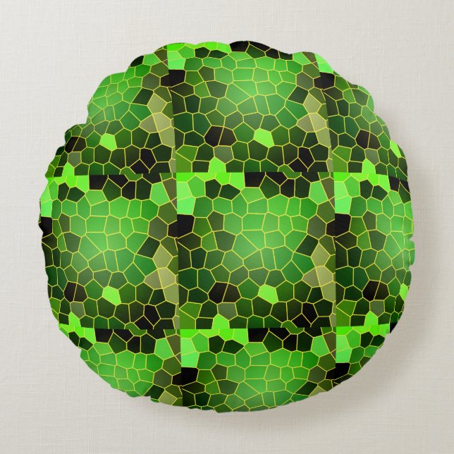 Cojín Redondo Verde (Anverso)