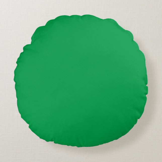 Cojín Redondo Verde esmeralda (Anverso)