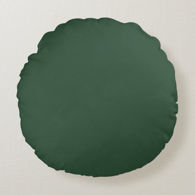Cojín Redondo Verde Pino (Anverso)
