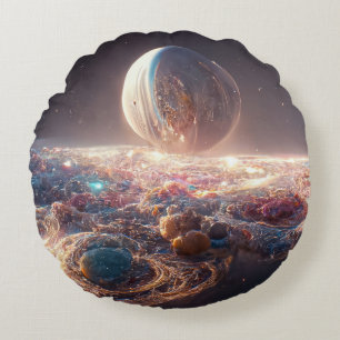 Cojín Redondo Vía Láctea y galaxias