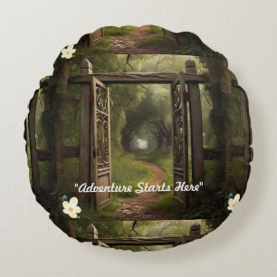 Cojín Redondo "Viajes transformadores"