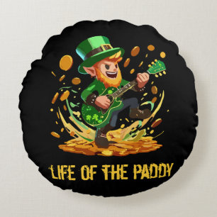 Cojín Redondo Vida del irlandés, día de San Patricio