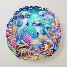 Cojín Redondo Vida marina