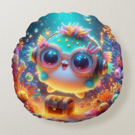 Cojín Redondo Vida marina