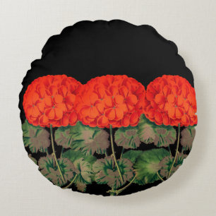Cojín Redondo Viejo Geranium Trio - floral audaz
