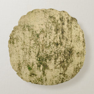 Cojín Redondo Viejo rodeo de grungy negro retro vintage