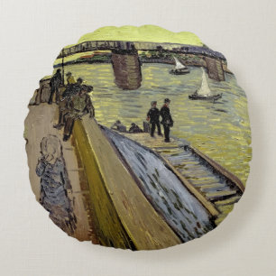 Cojín Redondo Vincent van Gogh el Le Pont de Trinquetaille