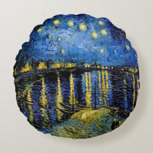Cojín Redondo Vincent Van Gogh Starry Night 1888 Pillow