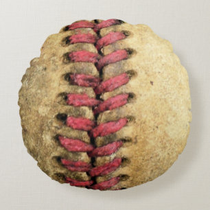 Cojín Redondo Vintage Baseball