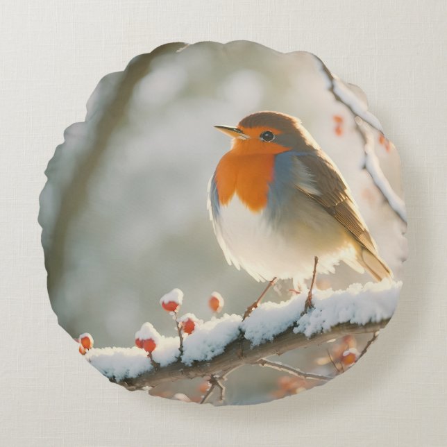 Cojín Redondo Vintage Christmas (Anverso)