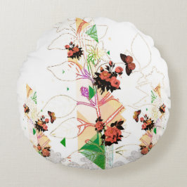 Cojín Redondo Vintage collage