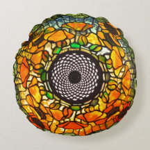 Vintage floral de vidrio manchado