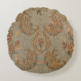 Cojín Redondo Vintage Floral Round Pillow - Elegante hogar clási