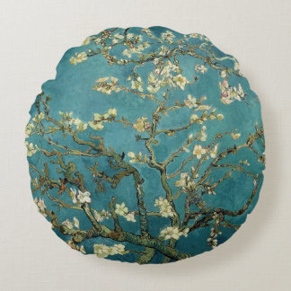 Cojín Redondo Vintage Reversible Van Gogh Almond Blossom